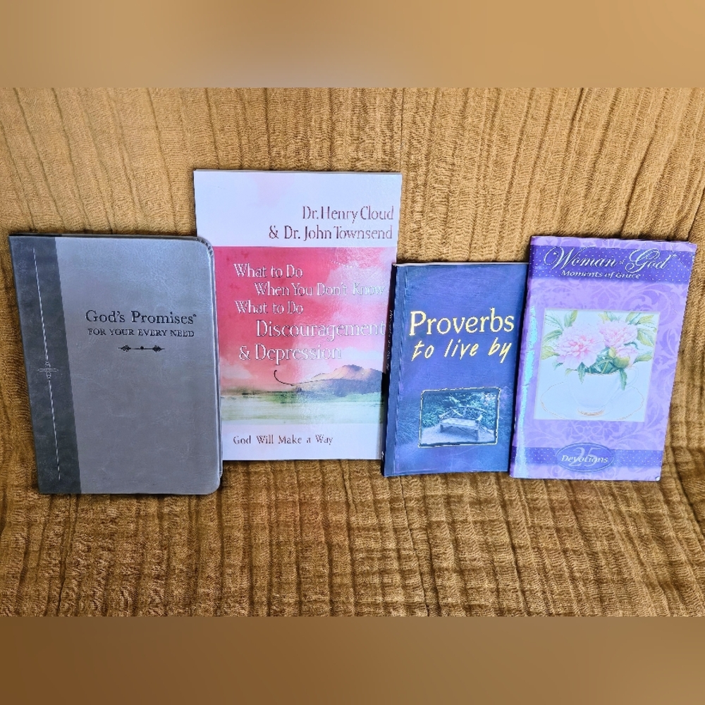 Set of 5 Inspirational Devotional Books - Pink, Blue, Purple Covers